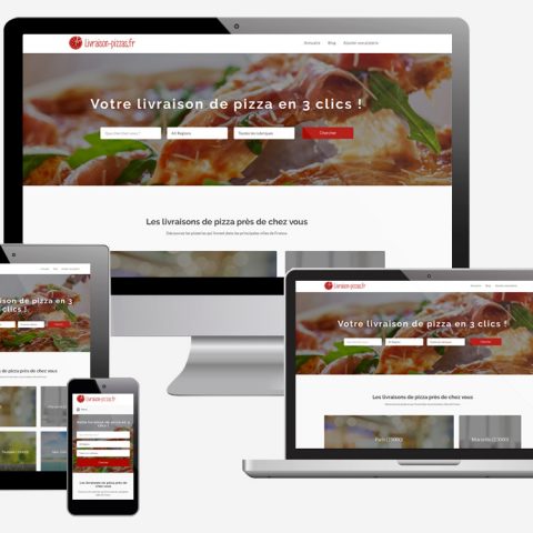 Design du site Livraison-pizzas.fr 2