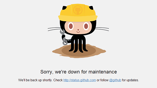 page-de-maintenance-github